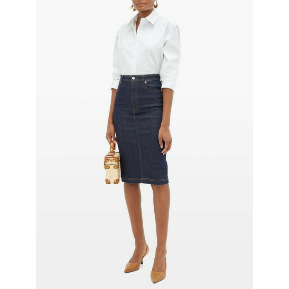 [Junee] Denim Pencil Skirt Womens Size L